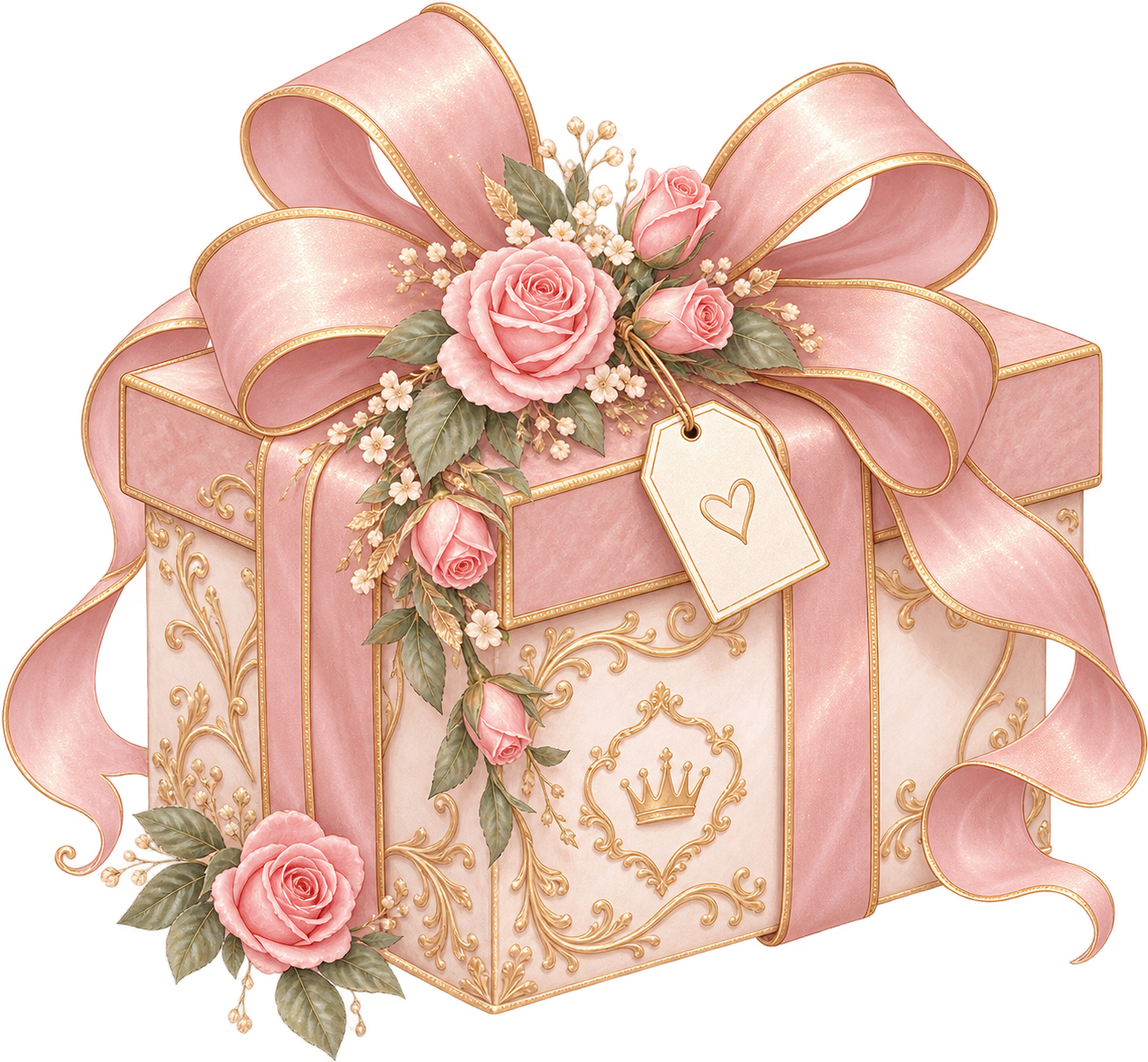 An illustrated gift box